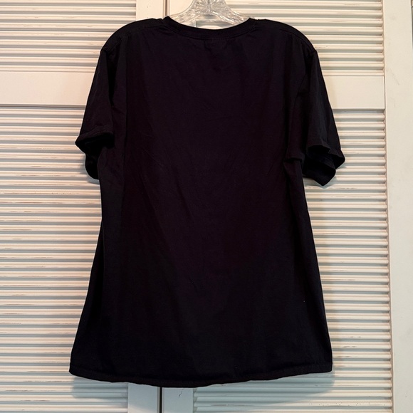 Black Graphic T-Shirt with Guitar Design - Picture 2 of 4